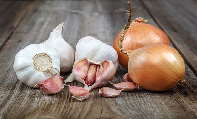 Garlic and onions