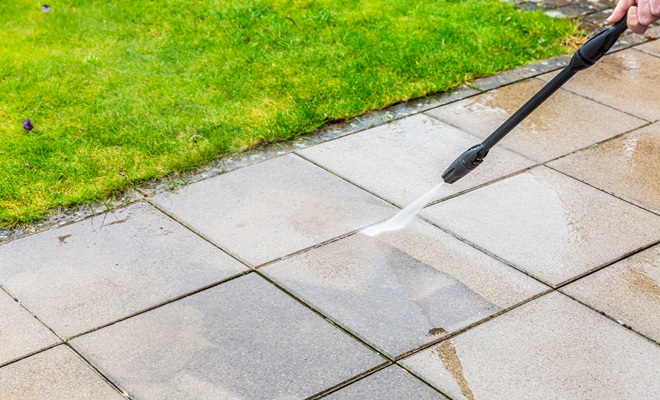 Pressure wash patio