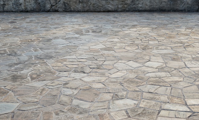Stone pavers driveway