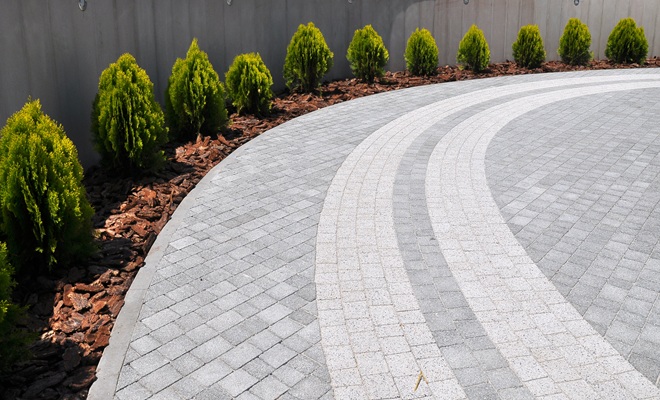 Block paving driveway
