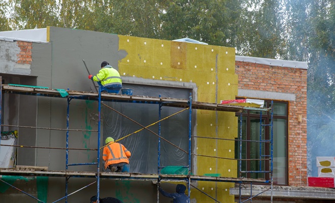 EWI being installed