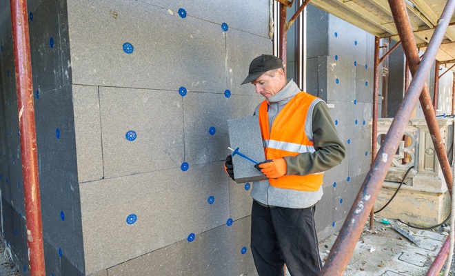 Man with insulation