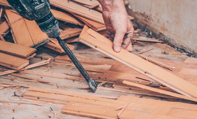Removing flooring