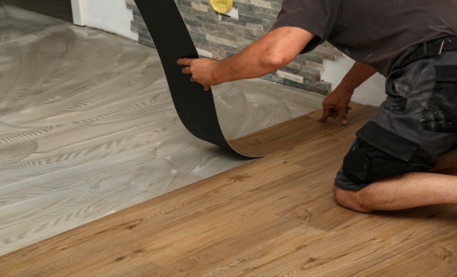 Vinyl flooring installation