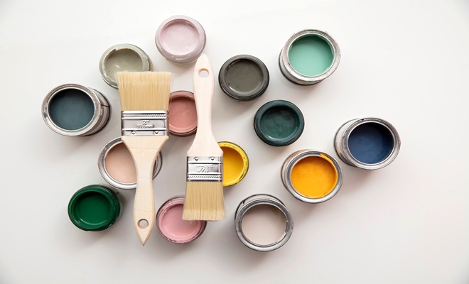 pots of paint