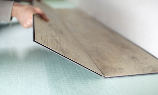 laying lvt click flooring