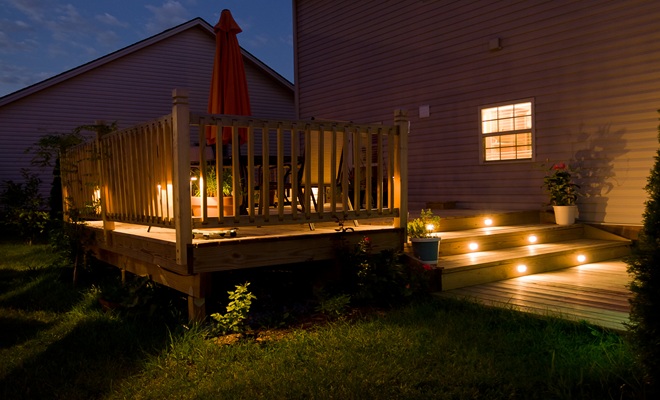 Decking with lights
