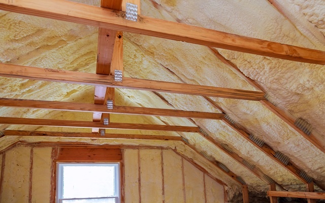 Insulation in roof