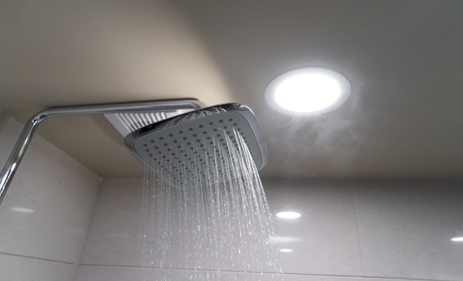 Steamy shower