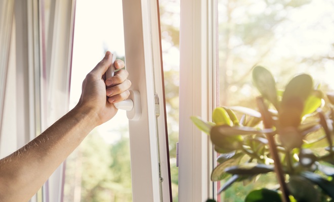 Open window sunny day