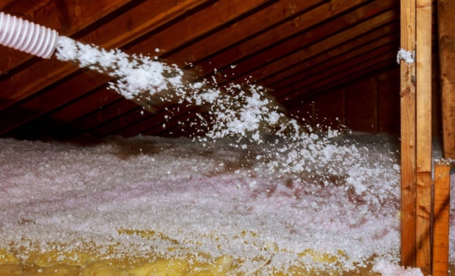 blown insulation in loft