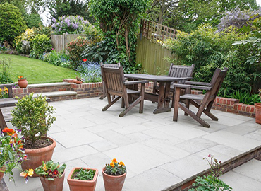 back garden patio
