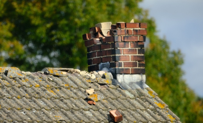 Repointing a chimney