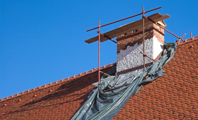 Repointing a chimney