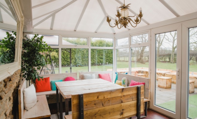 conservatory viewed from inside