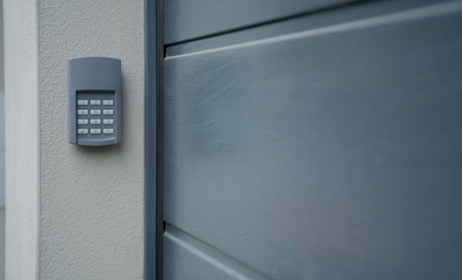 Keypad entry garage door