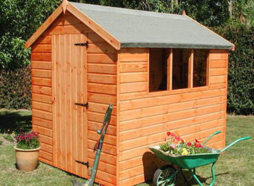 wooden shed