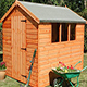 wooden shed