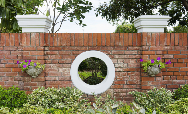 garden stone wall