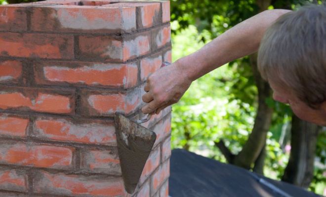 Repointing a chimney