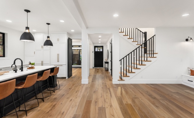 open plan kitchen