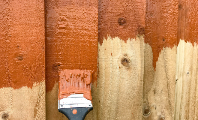 paint fence