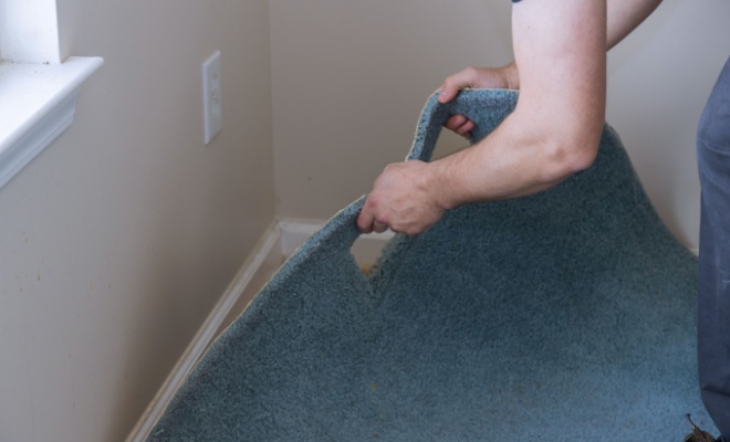 removing carpet