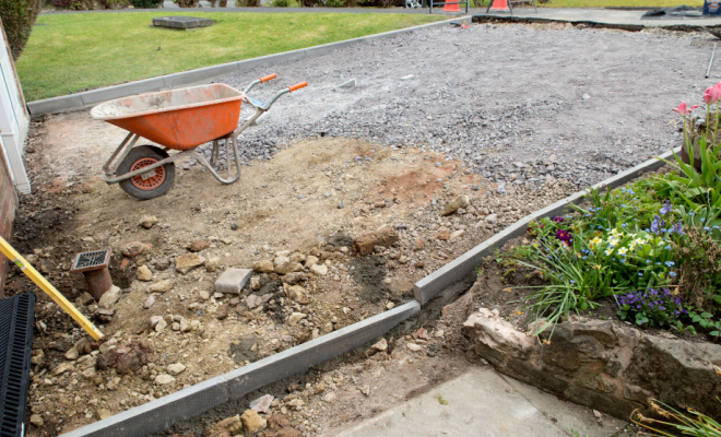 Removing a tarmac driveway