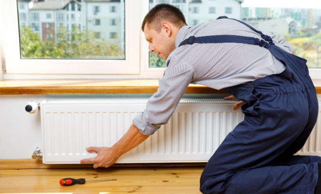 decorating behind radiator