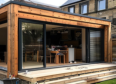 timber framed extension