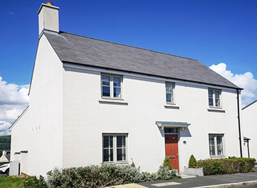 house with wall insulation