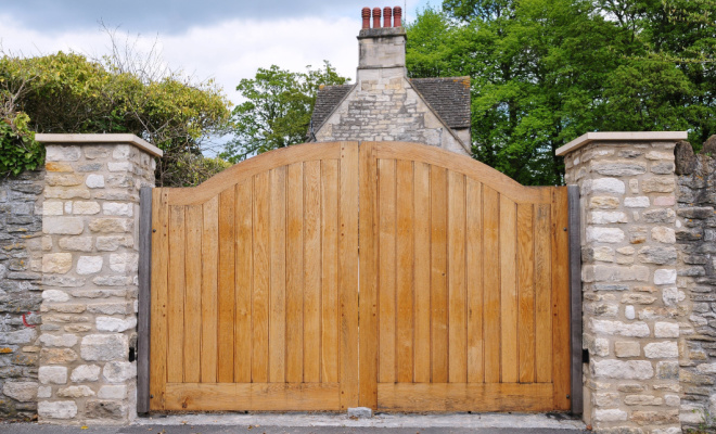 wooden gate