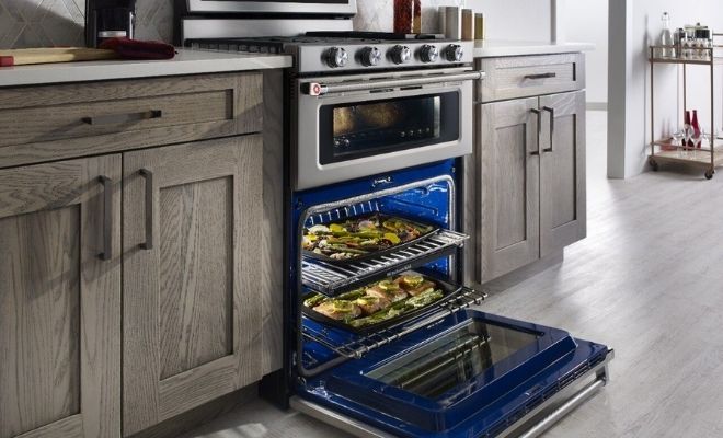 Electric double oven