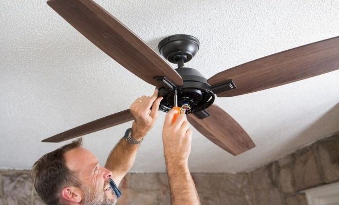 Ceiling fan installation