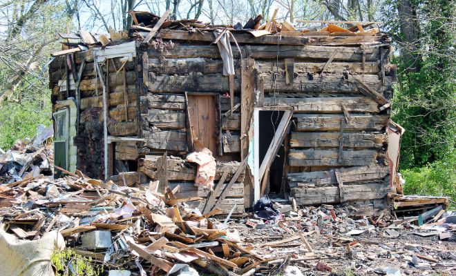 Log cabin removal