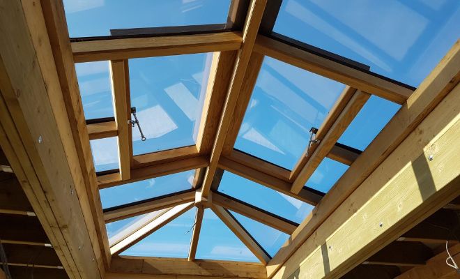 Timber roof window frame