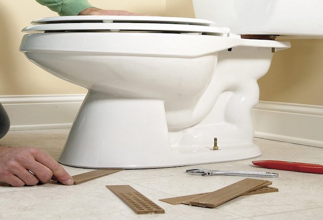 install downstairs toilet value