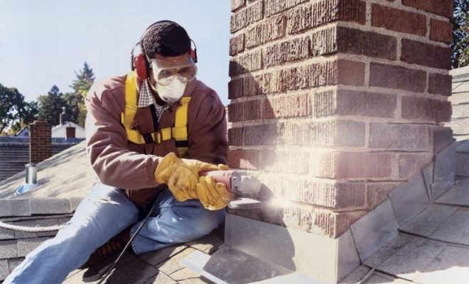 Repointing a chimney