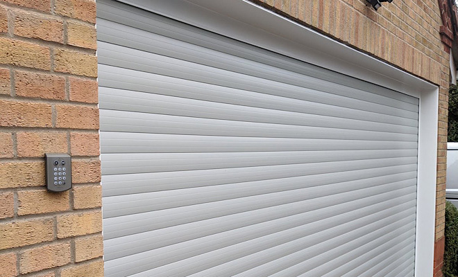 Keypad entry garage door