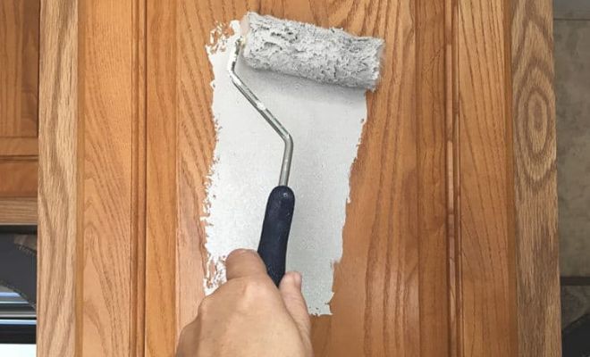 Painting kitchen cupboards