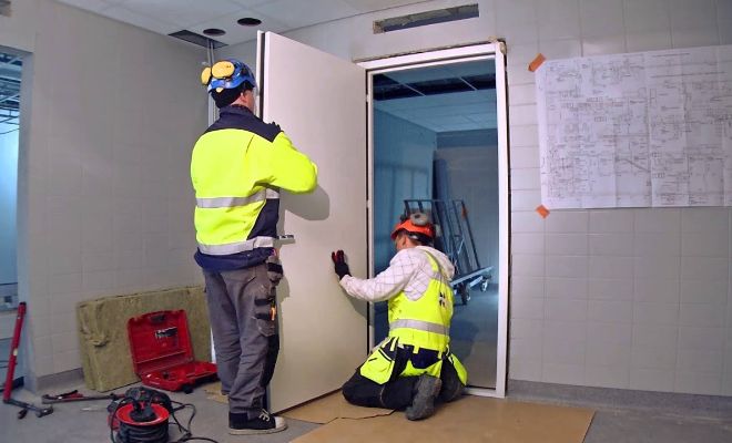 Fire door installation