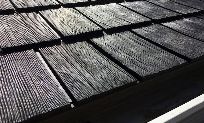 Rubber tiles roofing