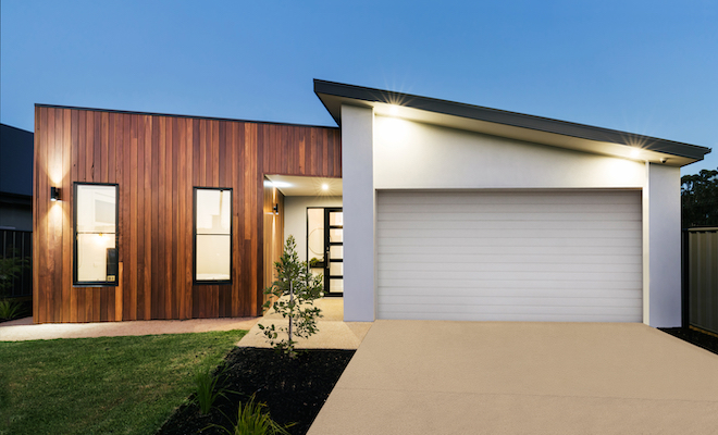 flat angled garage roof