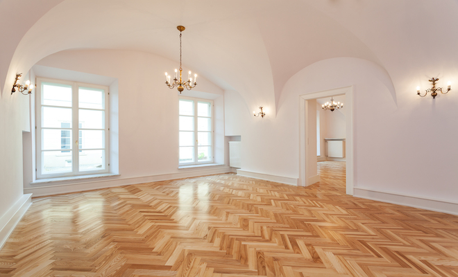 gloss parquet flooring