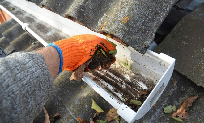 DIY gutter cleaning