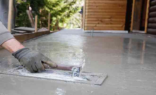 Floor screed application