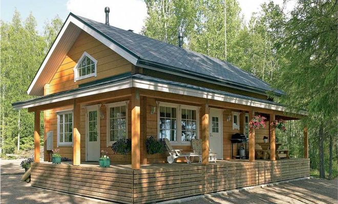 Full residential log cabin