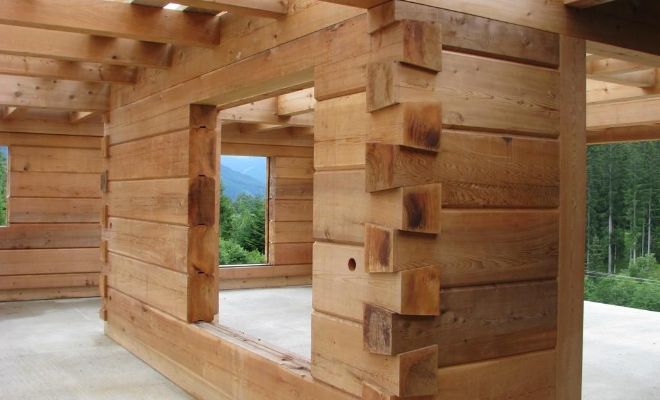 Timber log cabin
