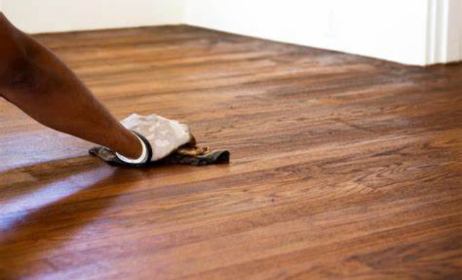 Staining wood floor