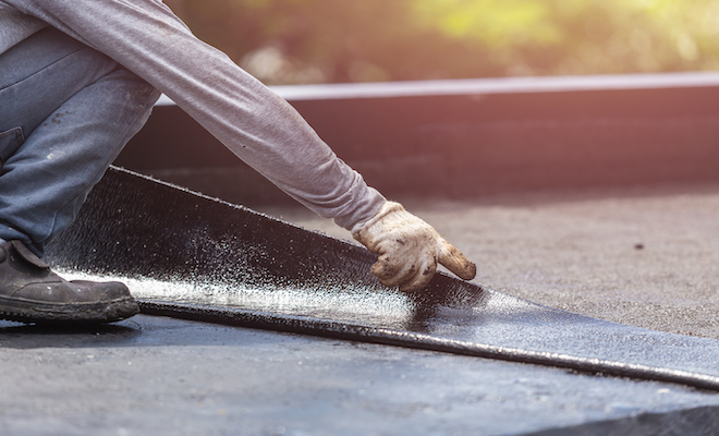 flat garage roof